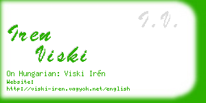 iren viski business card